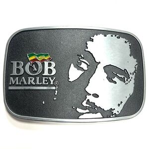 Mens Bob Marley Rasta Colors fashion belt buckle Jamaica Flag